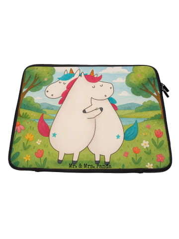 Mr. & Mrs. Panda Notebook Tasche Einhörner Umarmen Design ohne S... in Weiß