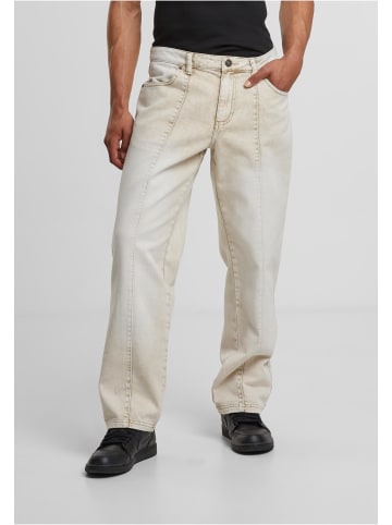 Urban Classics Urban Classics Wide Leg Denim With Dividing Seams in white dirty washed
