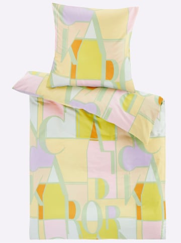 Heine Bettwäsche in reseda-zitrone-bedruckt