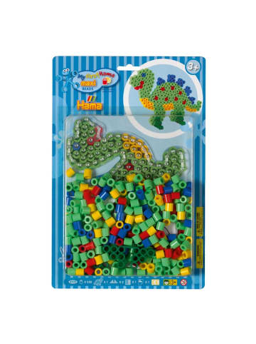 Hama Blisterpackung Maxi-Bügelperlen Dinosaurier in bunt