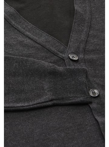 mozzaar Herren Cardigan in Dunkelgrau Melange