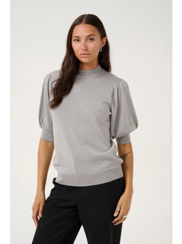 Kaffe Strickpullover KAregina Regular fit in Grey silver metallic