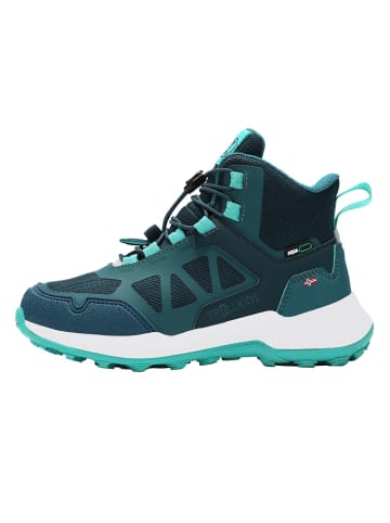 Trollkids Wanderschuhe mid cut "Oppland Hiker" in Teal-Blau