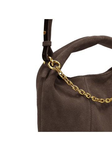 Les Visionnaires Sadie Cozy Chain Handtasche Leder 37 cm in dark brown