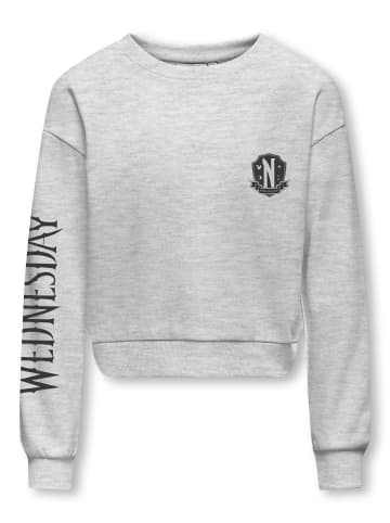 KIDS ONLY Sweatshirt in Light Grey Melange