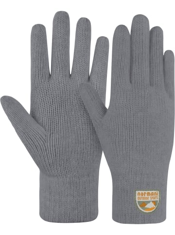 Normani Outdoor Sports Kinder Merino Strick-Fingerhandschuhe Berlingen in Grau