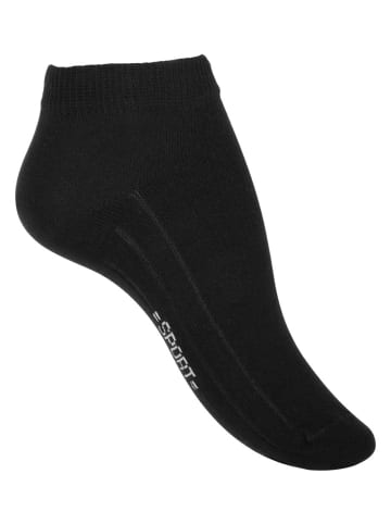 Cotton Prime® Sneaker Socken 8 Paar, mit Rippsohle in Schwarz