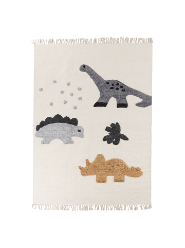 Beliani Kinderteppich GHARTA in Beige/Grau - (W) 200 x (L) 140 cm