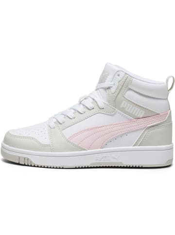 Puma Kinder Sneaker "Rebound V6 Mid Jr" in Weiß