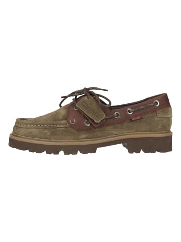 Clarks Schnürschuhe Cleyhill Boat in 3226 Olive Combi