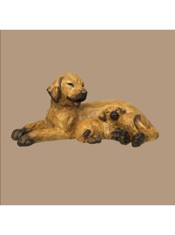 Ambiente Haus Hund mit Welpe in Braun - (H) 8 cm