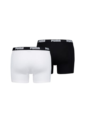 Puma Boxershort 2er Pack in Weiß/Schwarz