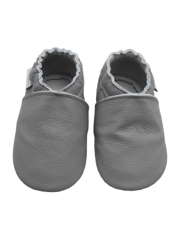 Bemesu Baby Krabbelschuhe aus Leder, weiche Lauflernschuhe mit rutschfester Sohle 
