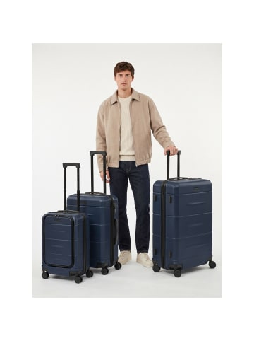 Police London 4 Rollen Kofferset 3-teilig mit Dehnfalte dark navy