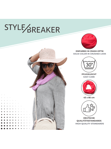 styleBREAKER Jersey Loop Schal in Gelb