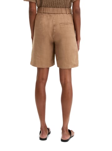 Marc O'Polo Leinenshorts wide in Burnt Brown