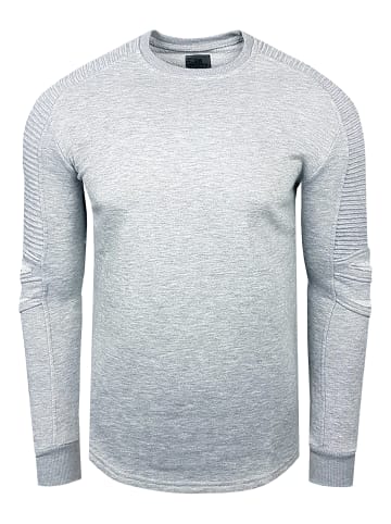 Rusty Neal Biker Sweater in Grau