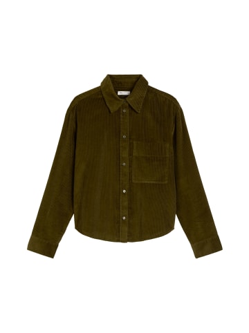 Marc O'Polo Feincord-Bluse relaxed in Mossy Olive