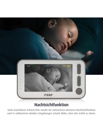 Reer Video-Babyphone BabyCam XL in Weiß ab 0 Monate
