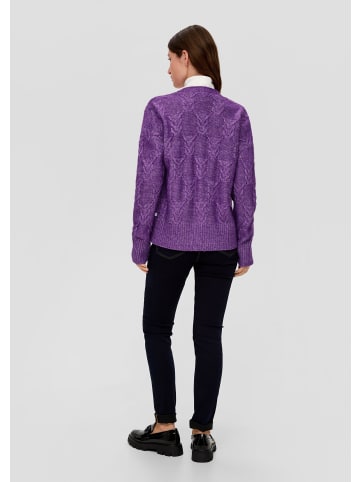 QS Strickjacke in 48W0_lila