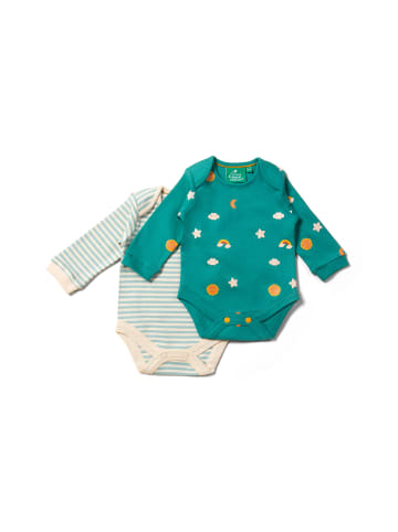 Little Green Radicals Baby Bodysuit Set in Blau