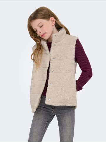 KIDS ONLY Outdoor-Weste KOGSANDRA TEDDY WAISTCOAT in pumice stone