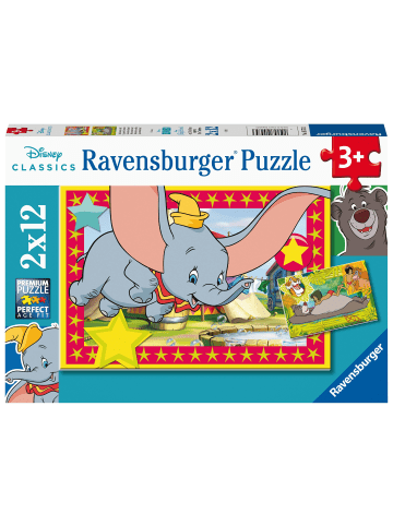 Ravensburger Ravensburger Kinderpuzzle 05575 - Das Abenteuer ruft! - 2x12 Teile Disney...