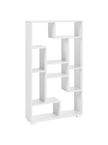 Beliani Bücherregal ALMA in Weiß - (W) 70 x (H) 122 x (L) 20 cm