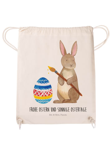 Mr. & Mrs. Panda Sportbeutel Hase Eier Malen mit Spruch in Creme