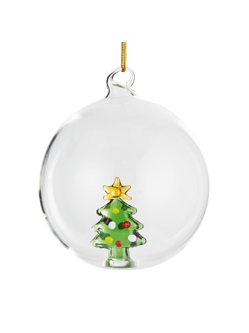 Butlers Glaskugel HANG ON Tannenbaum in Transparent