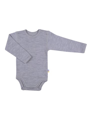 Joha Body langarm reine Merino-Wolle in light grey melange