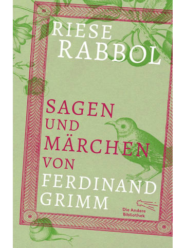 AB Die Andere Bibliothek Riese Rabbol | Sagen und Märchen von Ferdinand Grimm