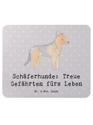Mr. & Mrs. Panda Ostergeschenk Schäferhund Gefährten mit Spruch in Grau Pastell