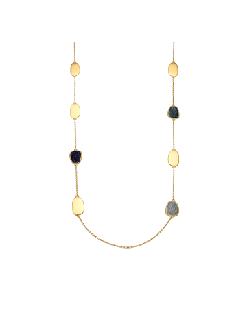 Luxenter Halskette mit blauer Lackierung, veredelt mit 18 Karat Gold – Talyu
