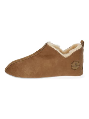 Shepherd Hausschuhe LINA in Cognac