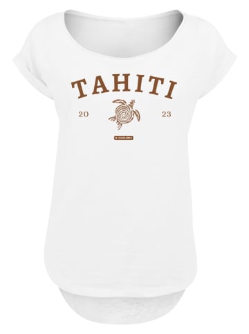 F4NT4STIC Long Cut T-Shirt PLUS SIZE Tahiti in weiß