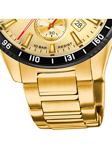 Festina Analog-Armbanduhr Festina Timeless Chronograph gold groß (ca. 45mm)