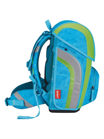 Scout Genius DIN - Schulranzen Set 4 tlg. mit Turnbeutel (Action) in Water Lily