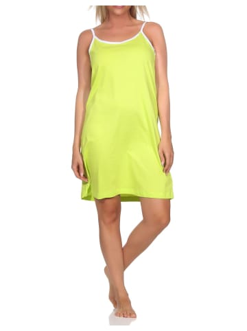 NORMANN Spaghetti Nachthemd Neglige - 85871 in grün