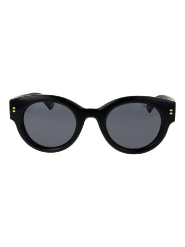 Polaroid Unisex Sonnenbrille Rund Schwarz