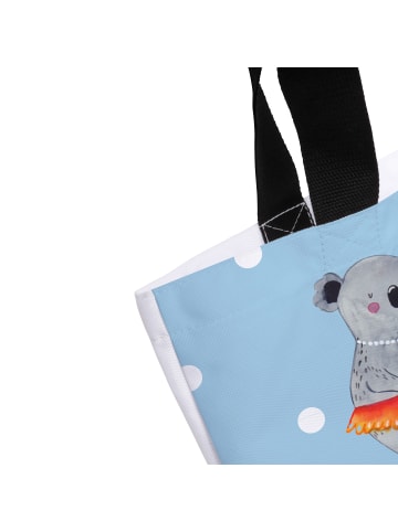 Mr. & Mrs. Panda Shopper Koala Familie mit Spruch in Blau Pastell