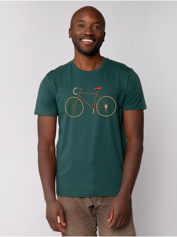 wat? Apparel T-Shirt Fahrrad in Dunkelgrün