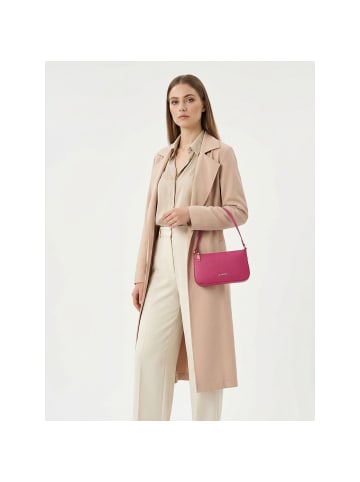 Lazarotti Bologna Leather Pochette Schultertasche Leder 22 cm hot pink