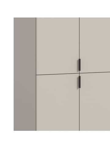 Inn.Furn Garderobe Set in kaschmir 243 cm, Garderoben- und Schuhschrank mit Spiegel