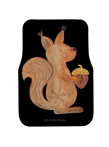 Mr. & Mrs. Panda Autoteppich Eichhörnchen Weihnachtszeit ohne Sp... in Schwarz