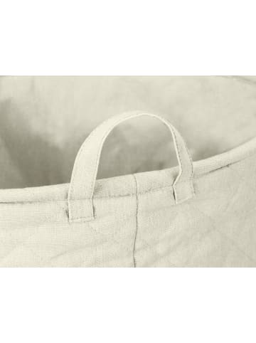 Wenko Gesteppter Wäschekorb, 67 l in Weiß, (B) 40 x (H) 54 x (L) 40 cm
