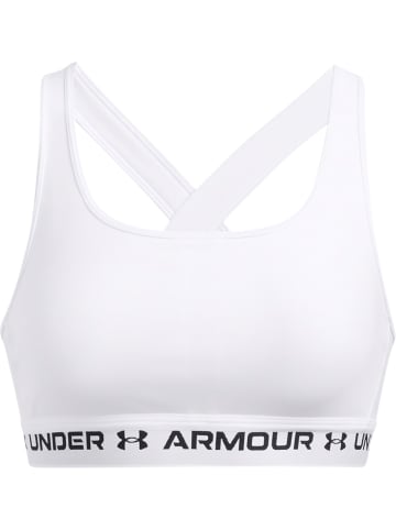 Under Armour Sport-BH "Crossback Mid Bra" in Weiß