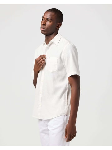 Wrangler Kurzarmhemd Ss 1 Pkt Shirt in White