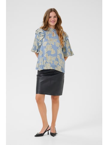 CULTURE Langarm-Bluse CUfloi Relaxed fit in Forever Blue