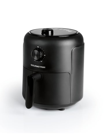 Gourmet Maxx Heißluft-Fritteuse Mechanisch 2,3l 1000W schwarz Schwarz
